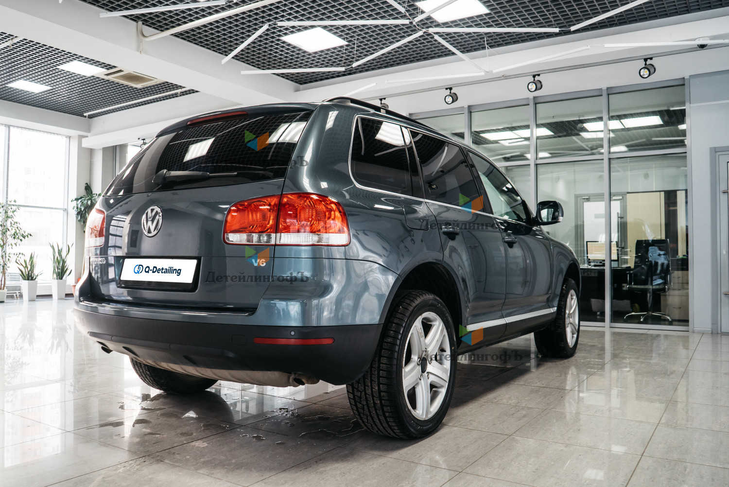 Полировка кузова и перетяжка потолка Volkswagen Touareg